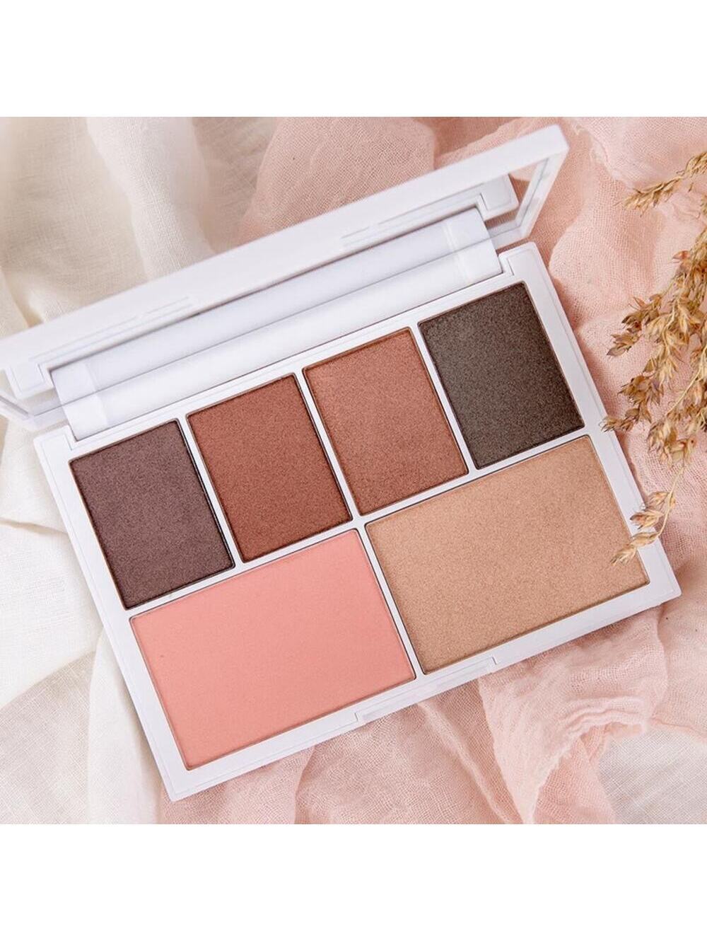 seraphine botanicals mimosa + magic vegan eyeshadow blush highlighter palette